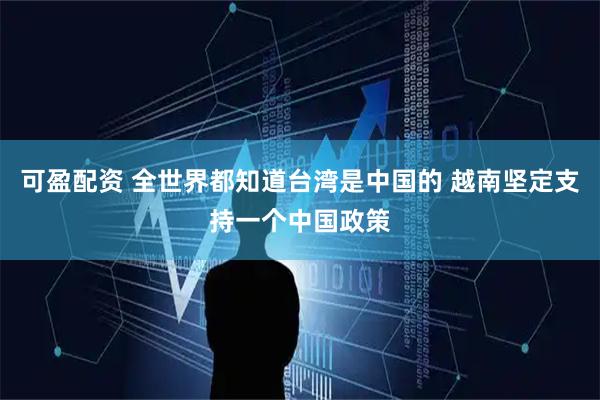 可盈配资 全世界都知道台湾是中国的 越南坚定支持一个中国政策